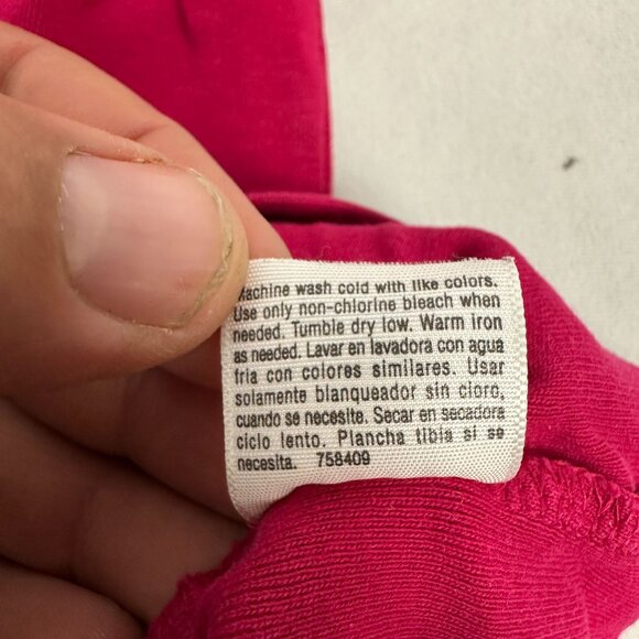 St. John's Bay Women's Petite Classic Tee T-Shirt Size M Pink - Picture 4 of 4